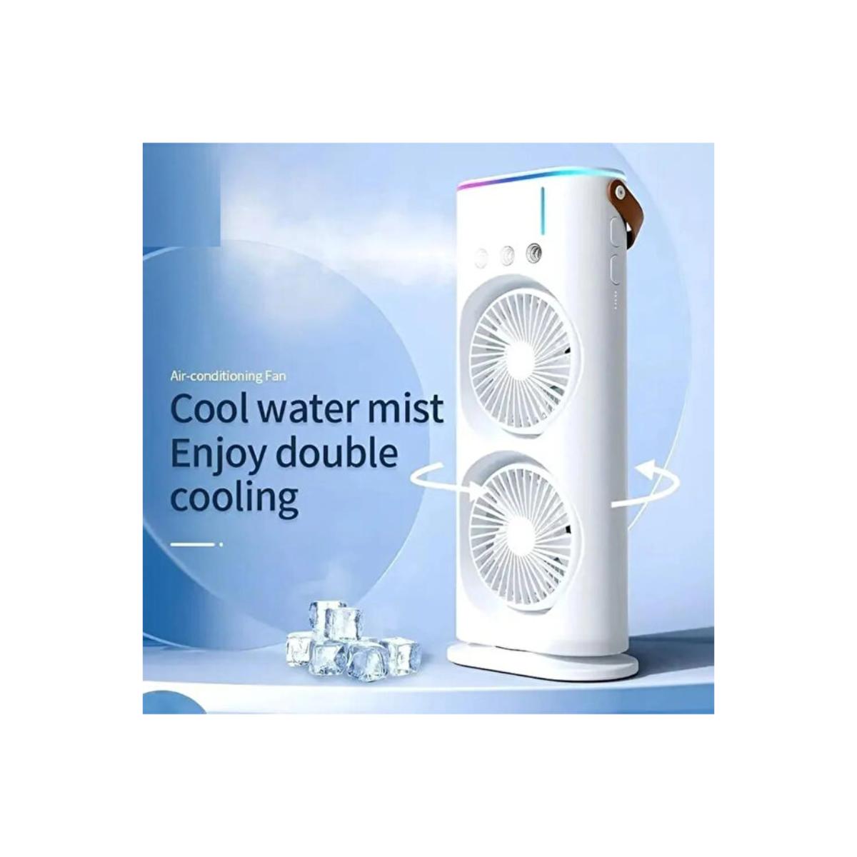 2-in-1 Portable USB Rechargeable Mist Fan