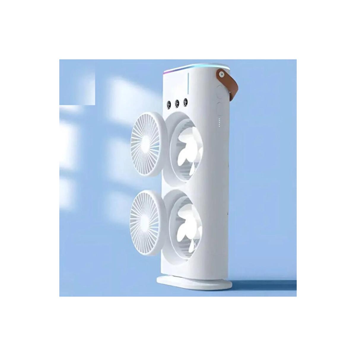 2-in-1 Portable USB Rechargeable Mist Fan