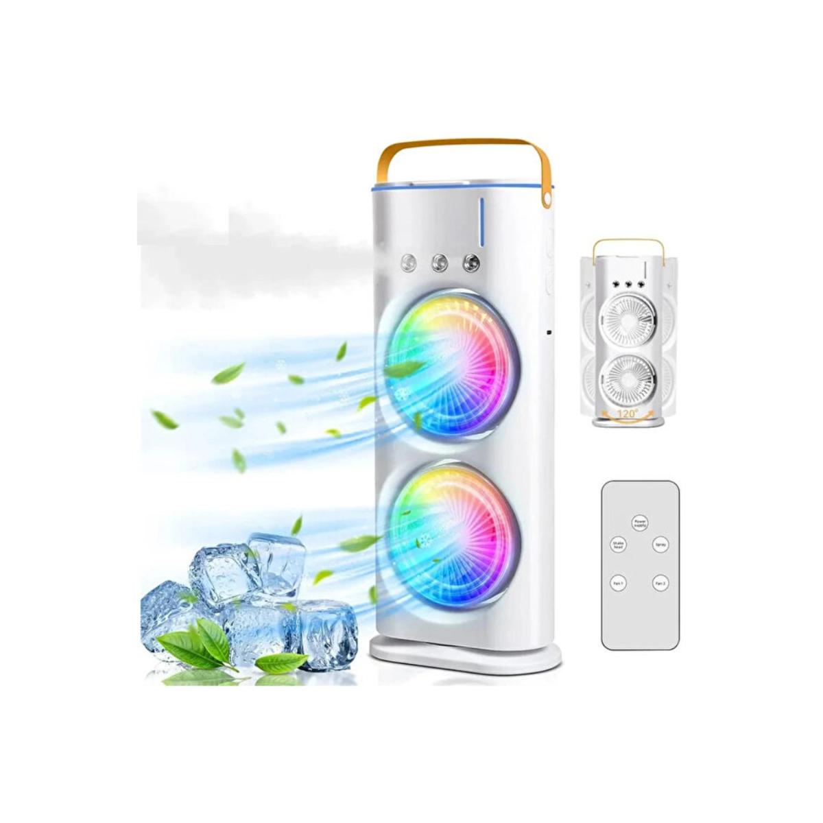 2-in-1 Portable USB Rechargeable Mist Fan