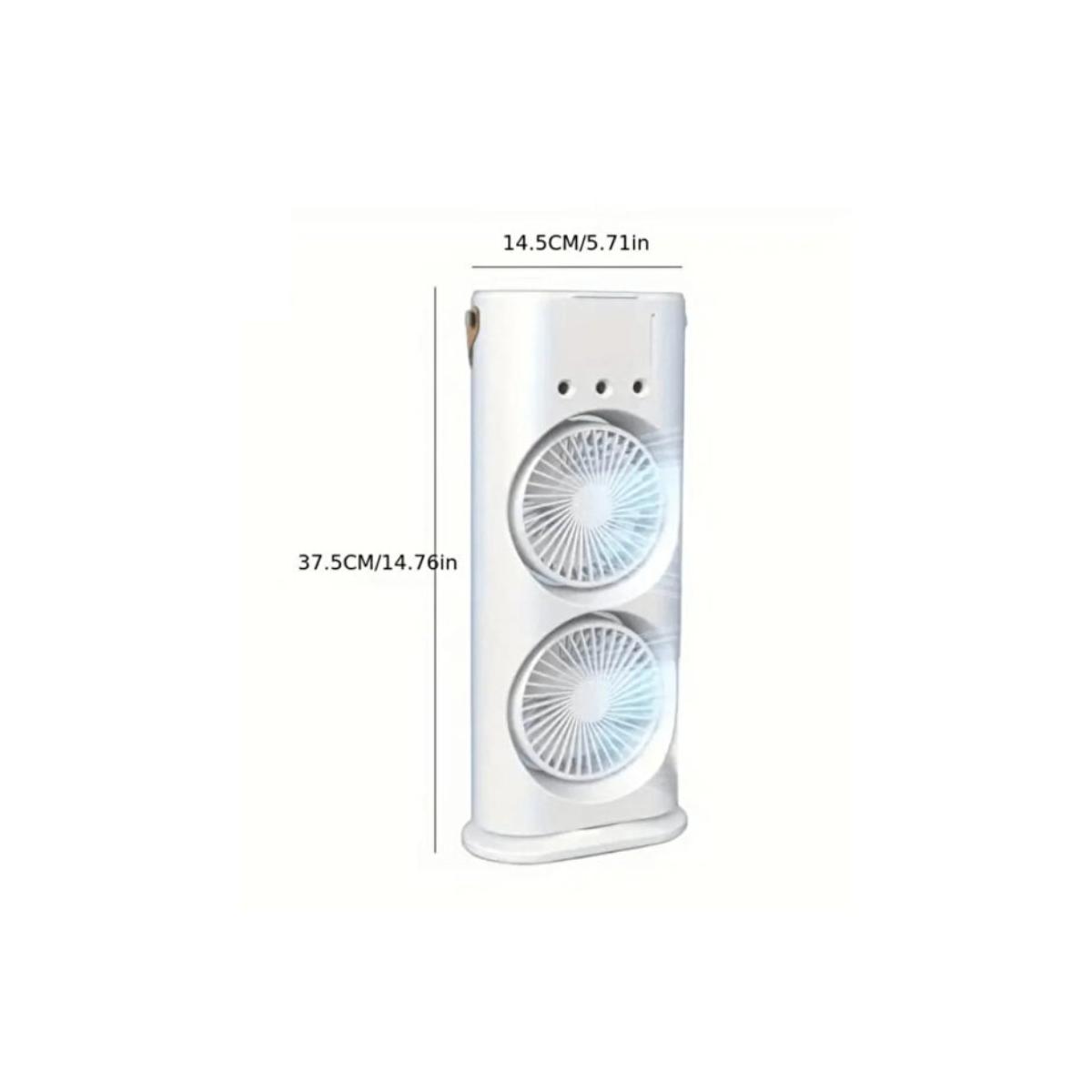 2-in-1 Portable USB Rechargeable Mist Fan