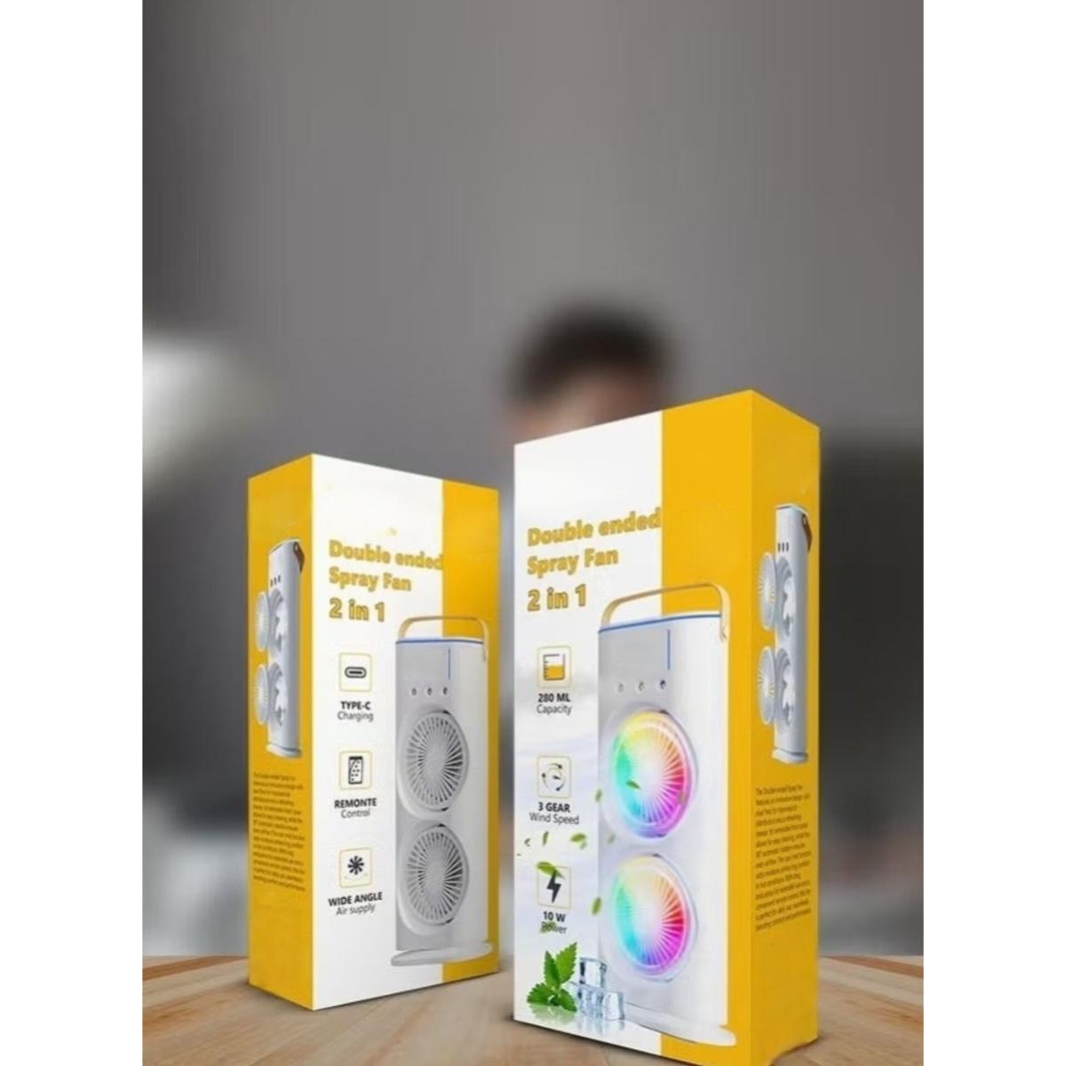 2-in-1 Portable USB Rechargeable Mist Fan