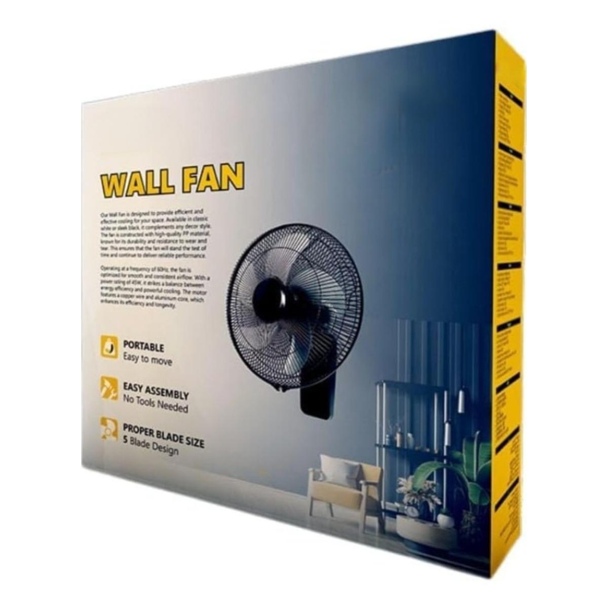 16-Inch Wall Mount Fan with 3 Speeds