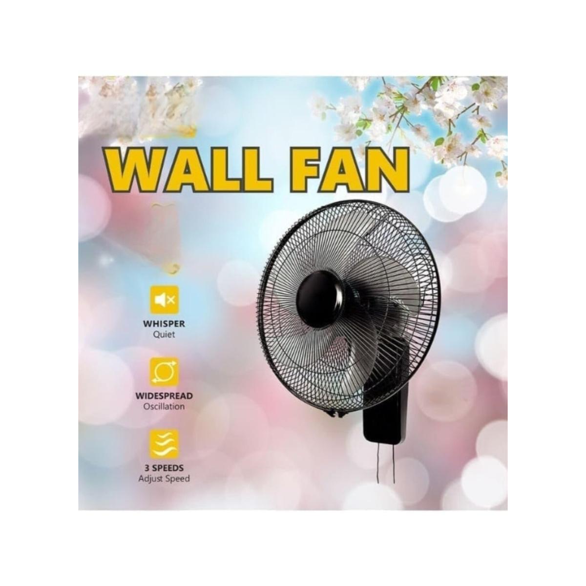 16-Inch Wall Mount Fan with 3 Speeds