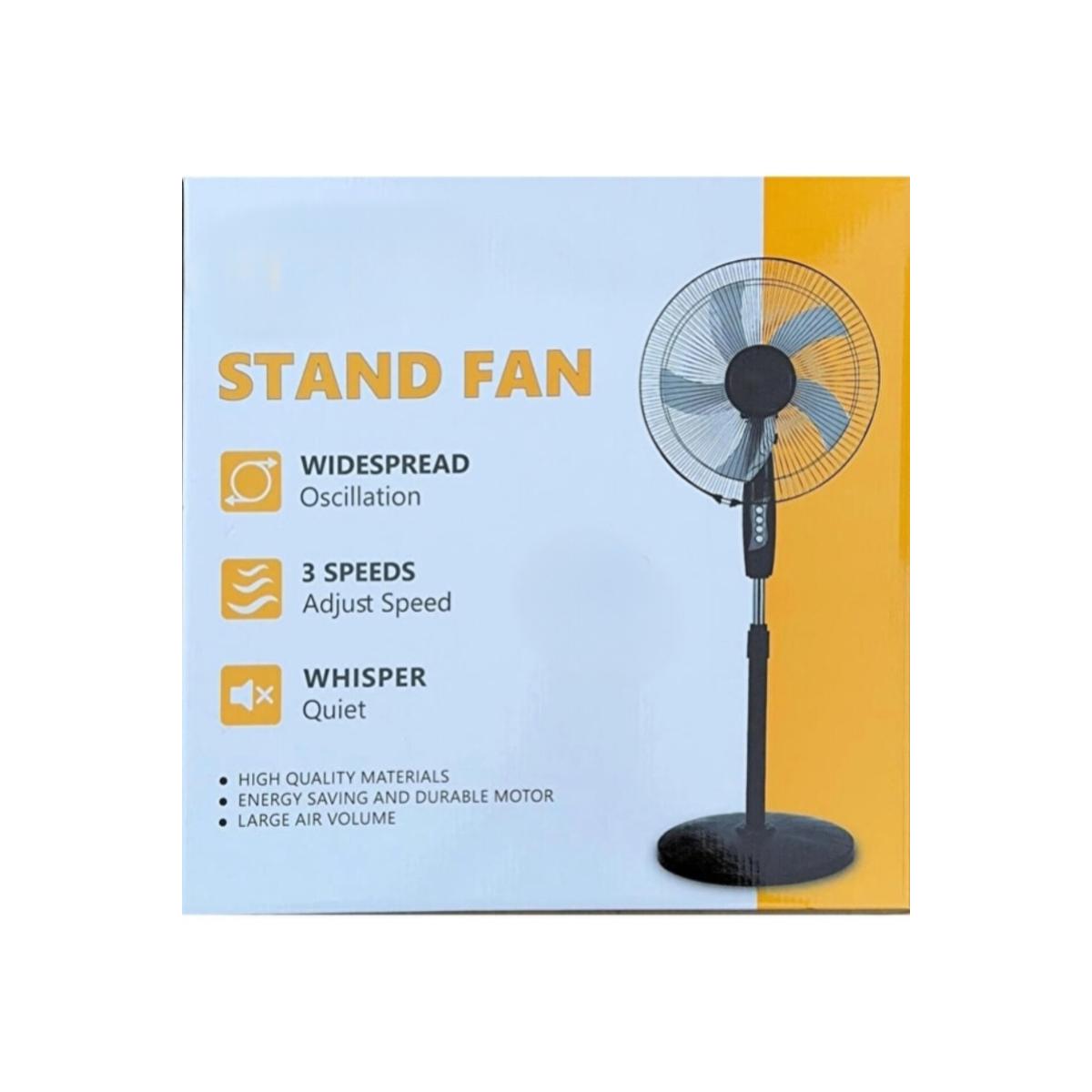 Adjustable Stand Fan with 3 Speed Settings