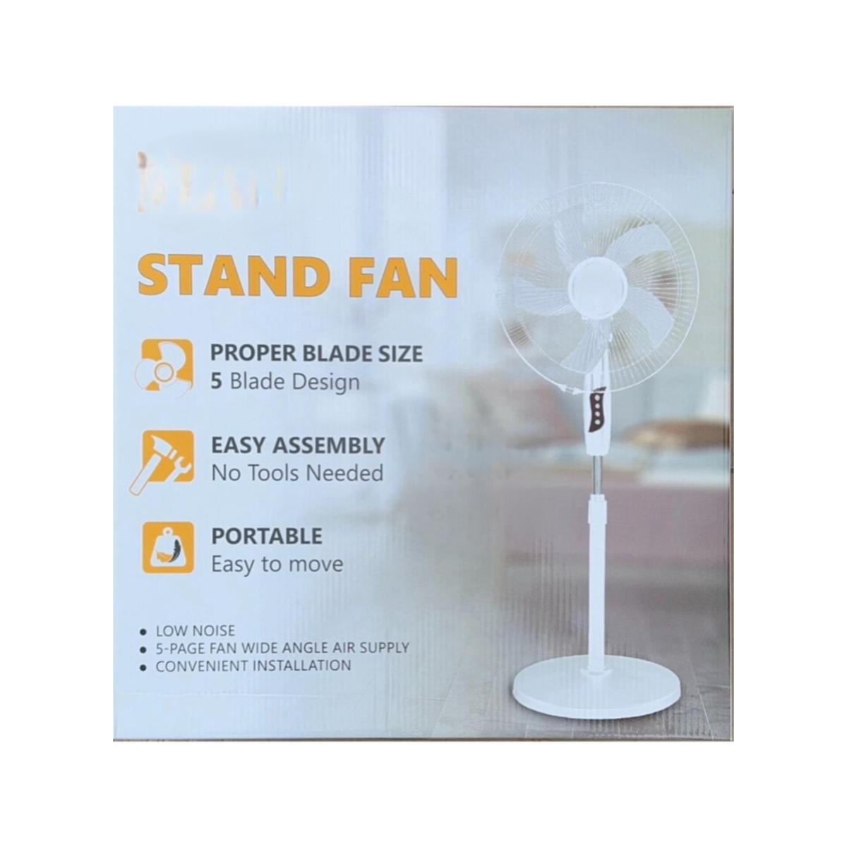 Adjustable Stand Fan with 3 Speed Settings