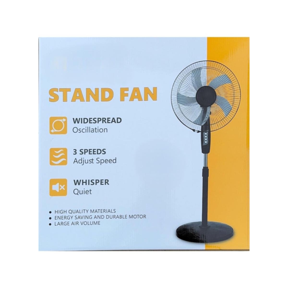 Adjustable Stand Fan with 3 Speed Settings