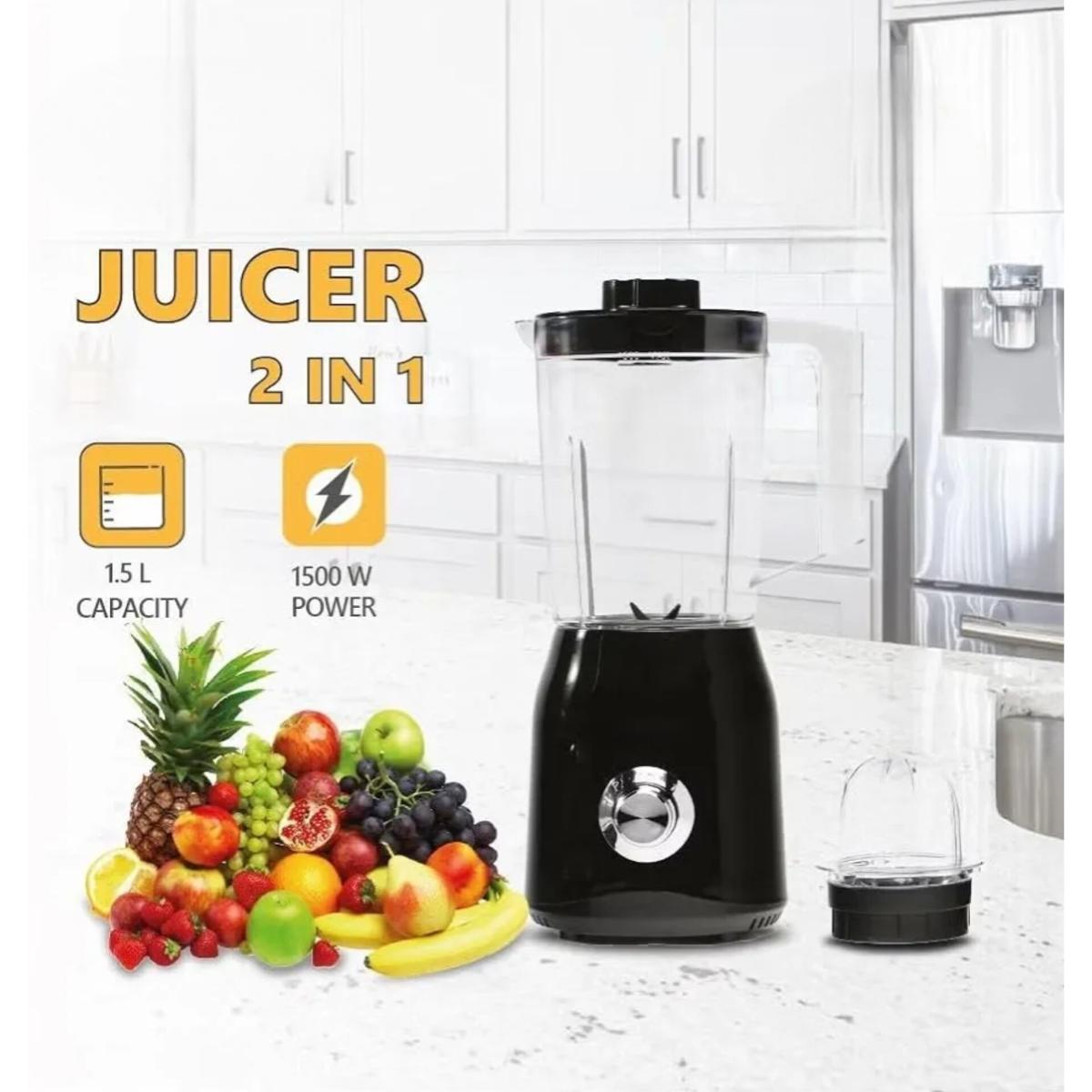 2-in-1 Electric Juicer Blender 1500W