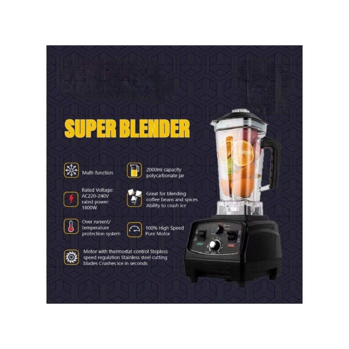 1800W Commercial Countertop Blender