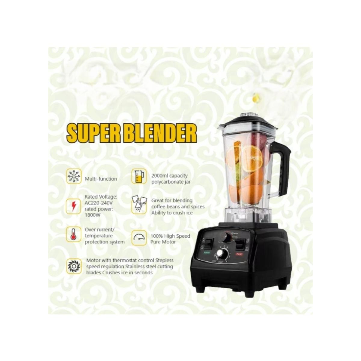 1800W Commercial Countertop Blender