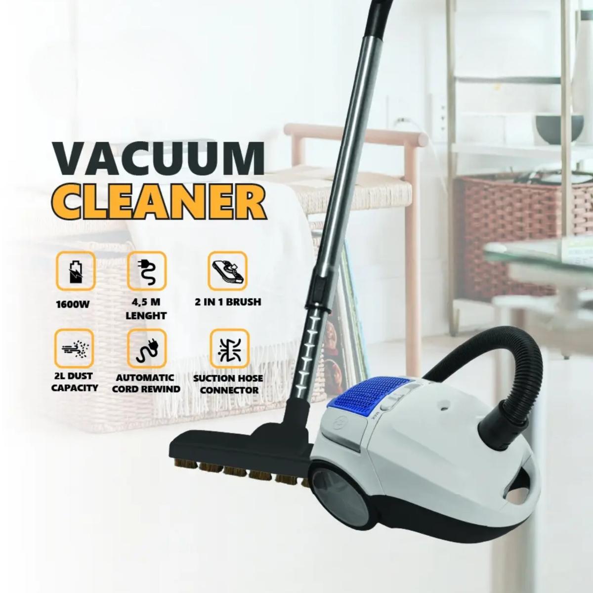 1600W Canister Vacuum Cleaner