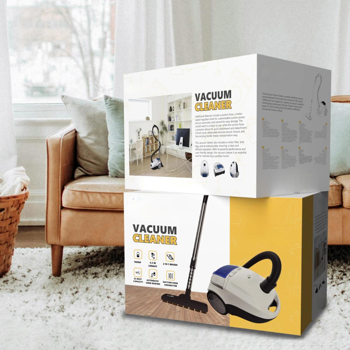 1600W Canister Vacuum Cleaner