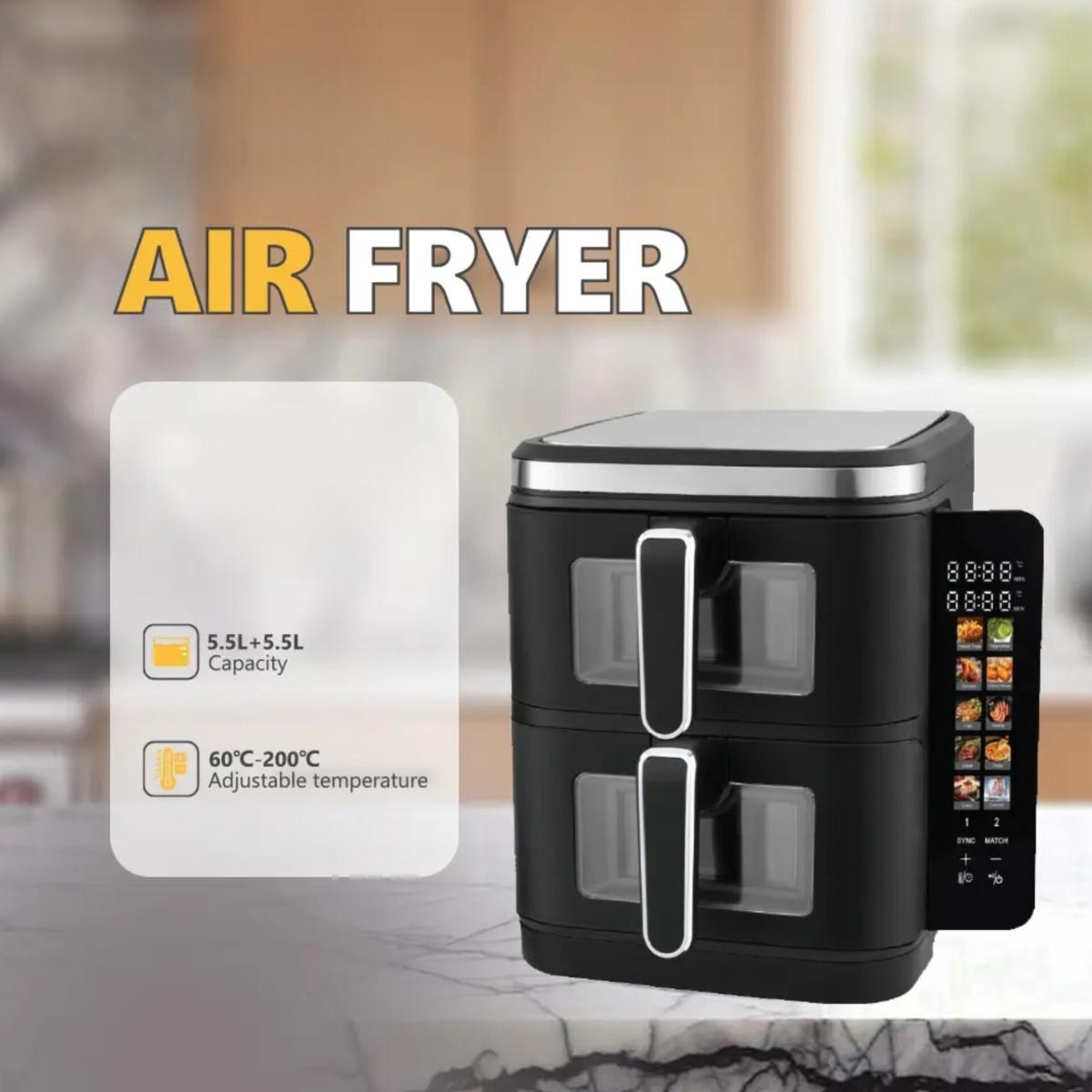 2800W Dual Basket Digital Air Fryer