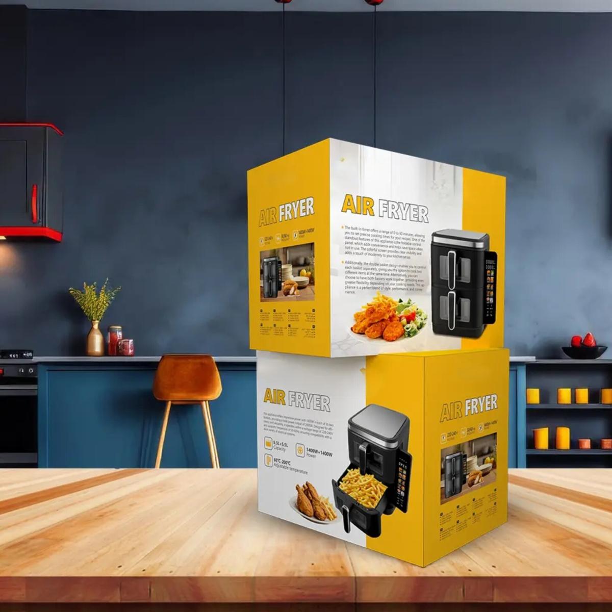 2800W Dual Basket Digital Air Fryer