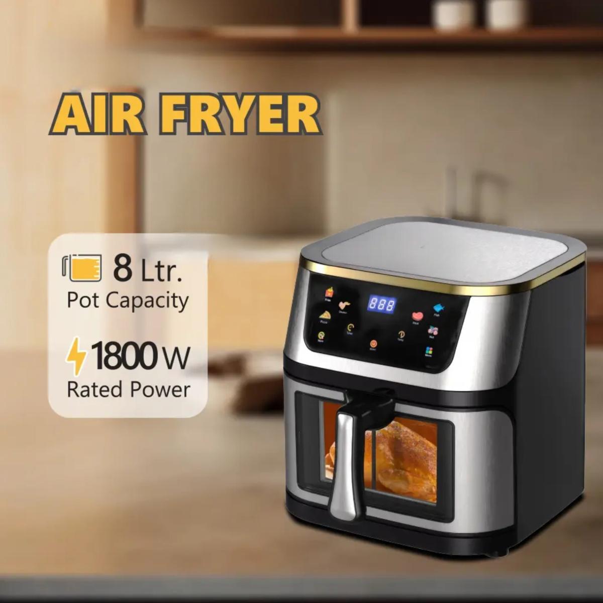 8L Digital Air Fryer 1800W