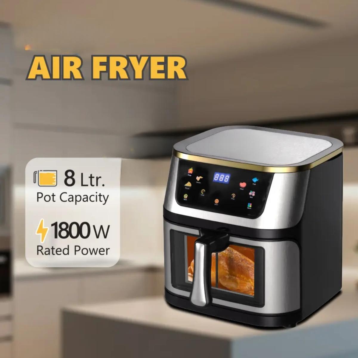 8L Digital Air Fryer 1800W