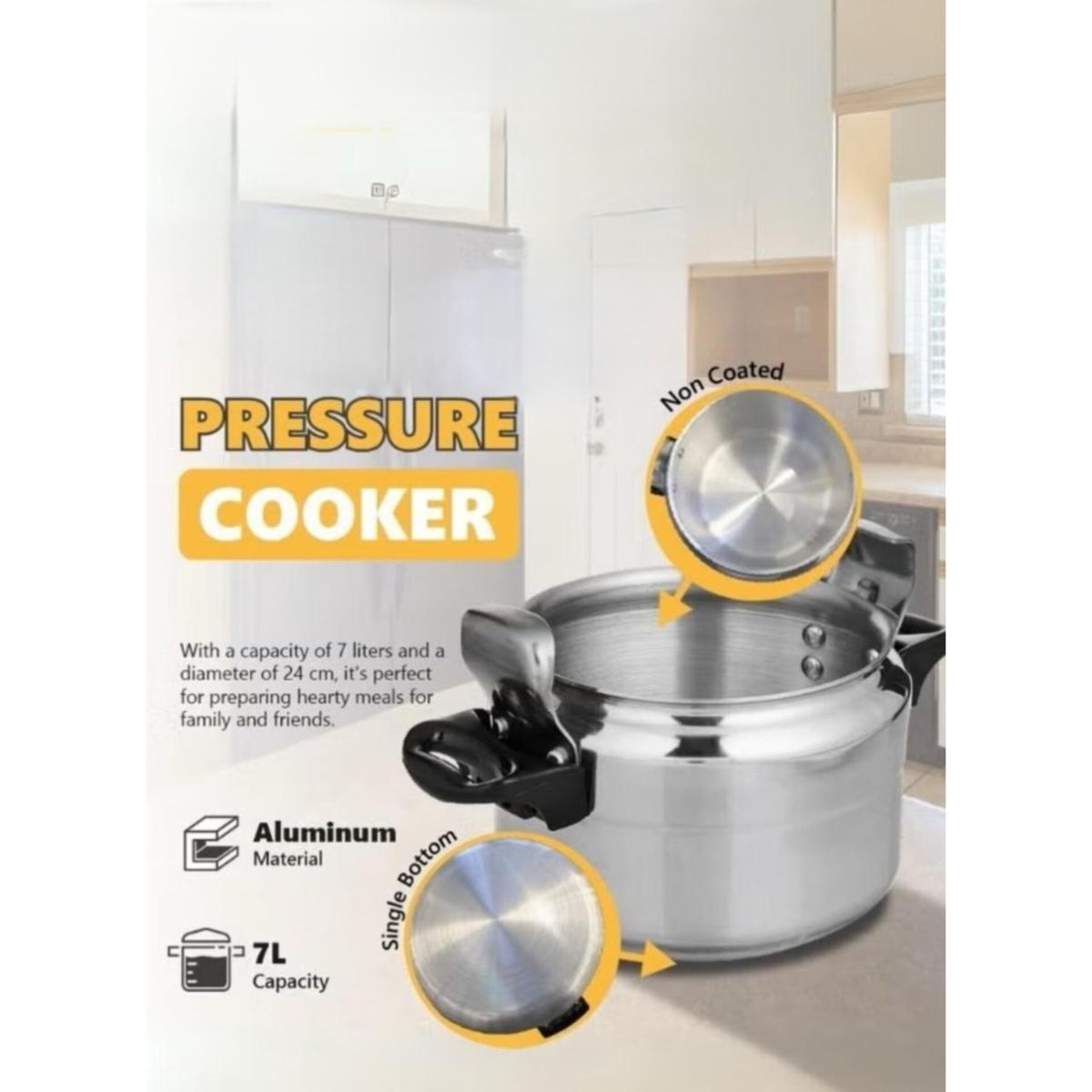 Premium 7L Aluminum Pressure Cooker