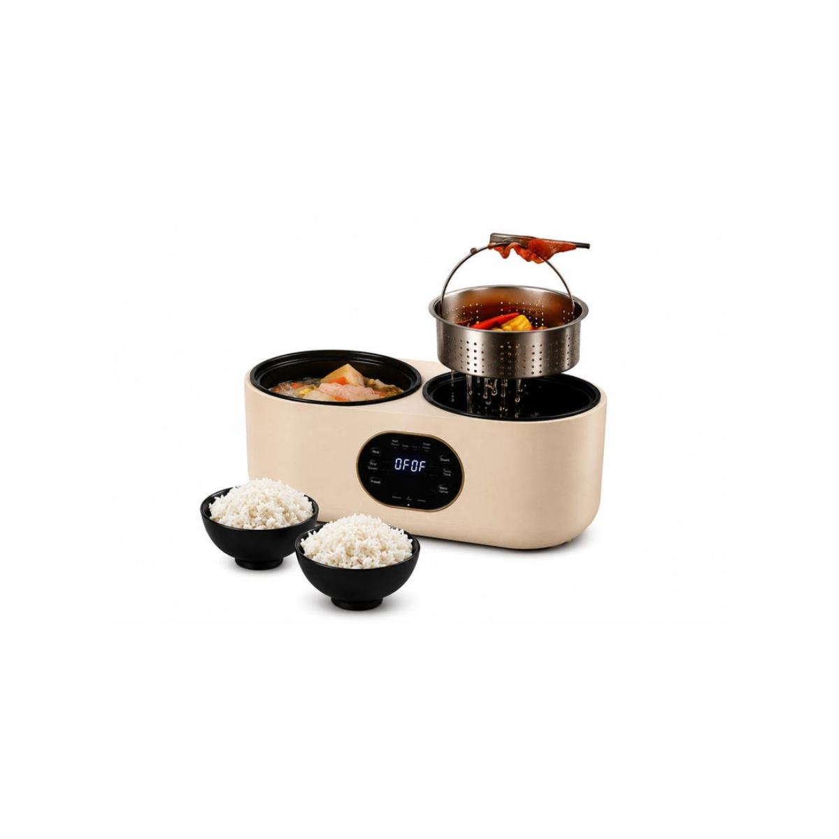 Double Pot Electric Rice Cooker 2L (1L+1L)
