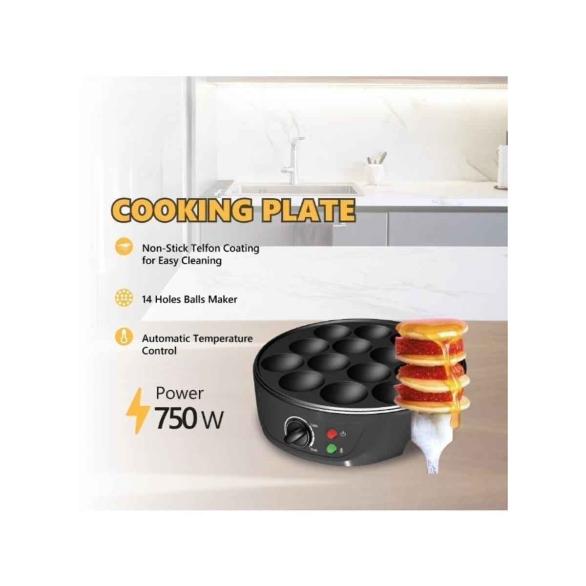 750W Electric Mini Pancake Ball Maker