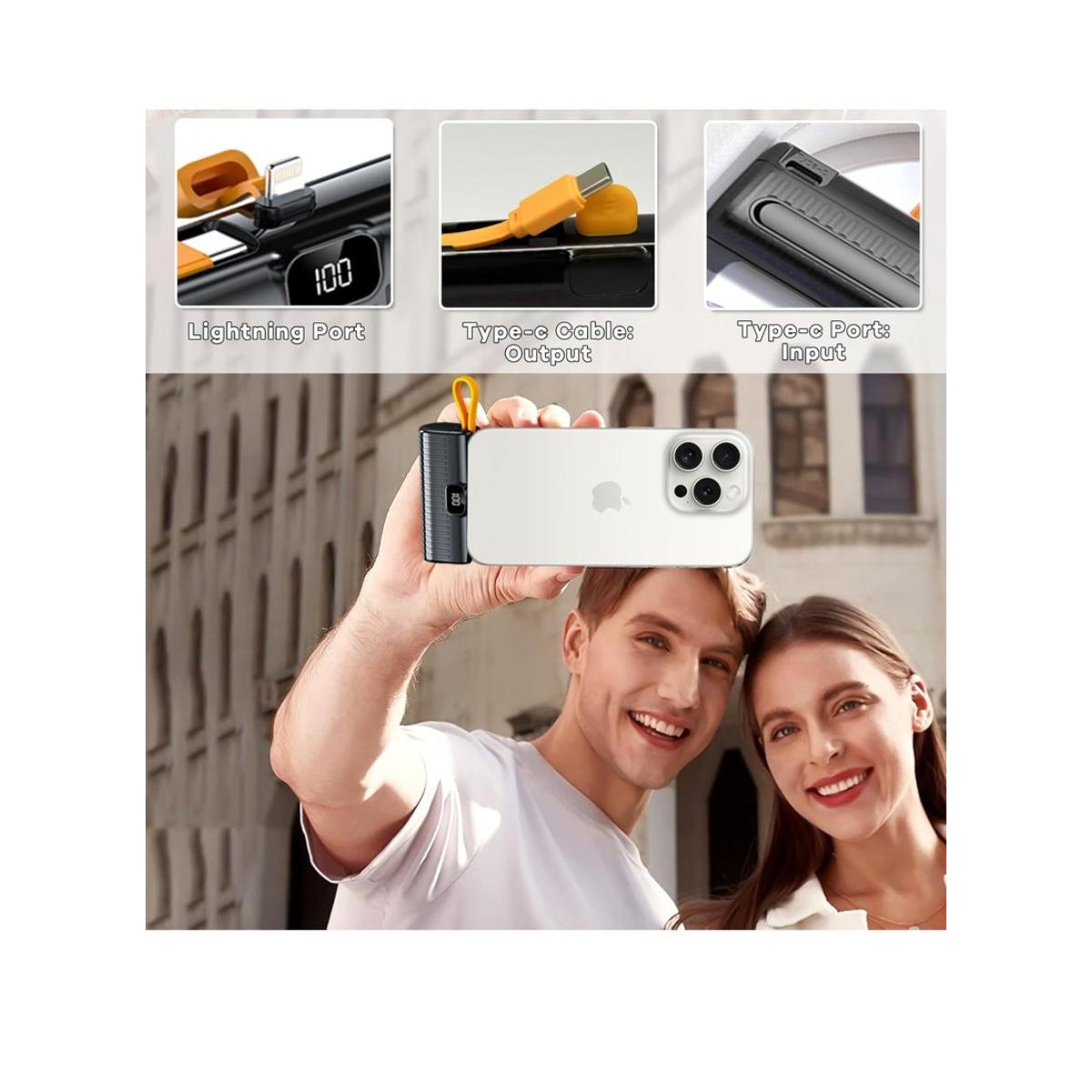 5000mAh 22W Fast Charging Mini Power Bank