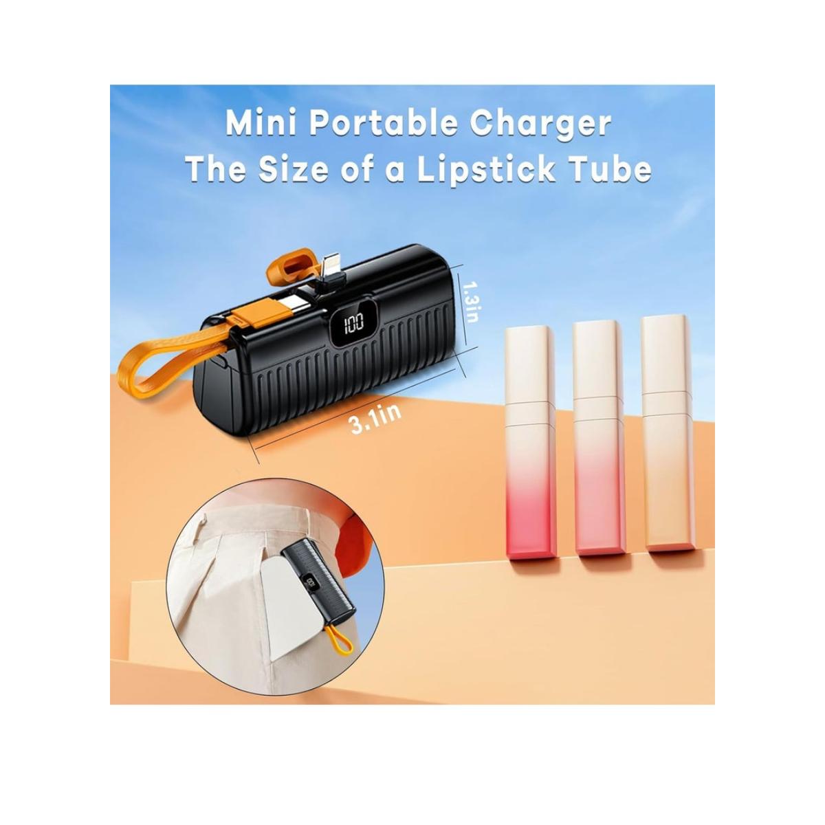 5000mAh 22W Fast Charging Mini Power Bank