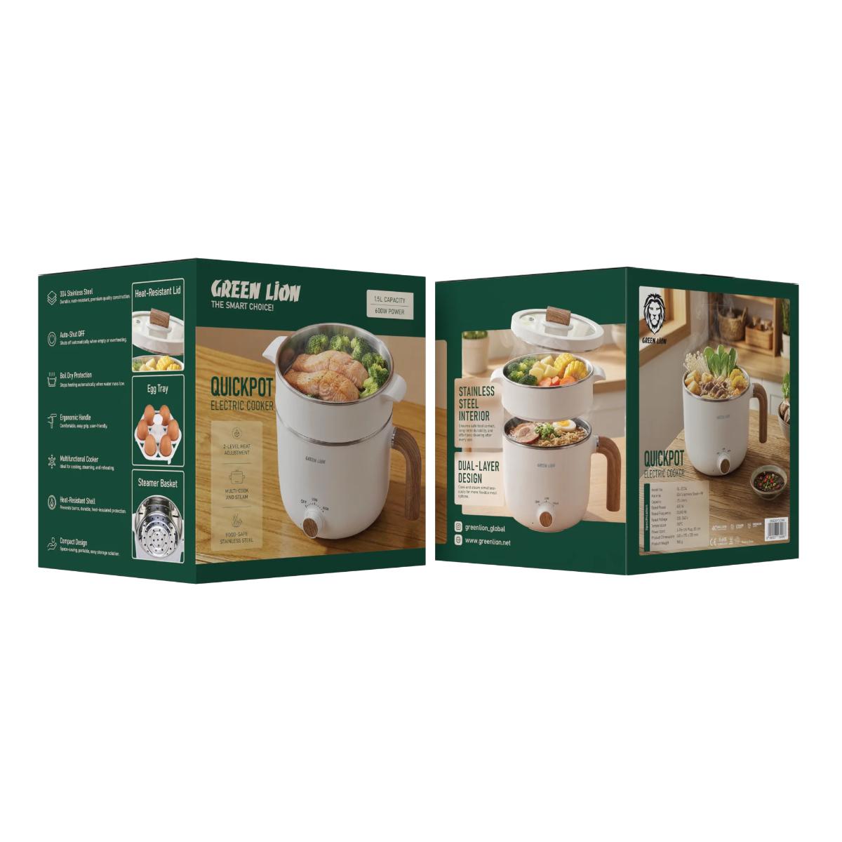 Green Lion 1.5L Quickpot Electric Cooker