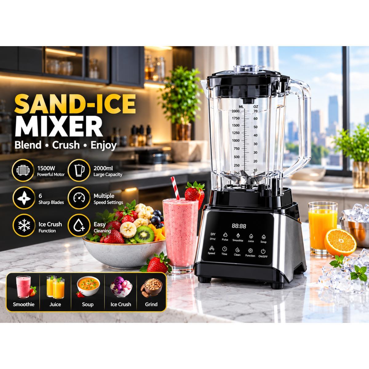 High Power 1500W Multifunctional Blender
