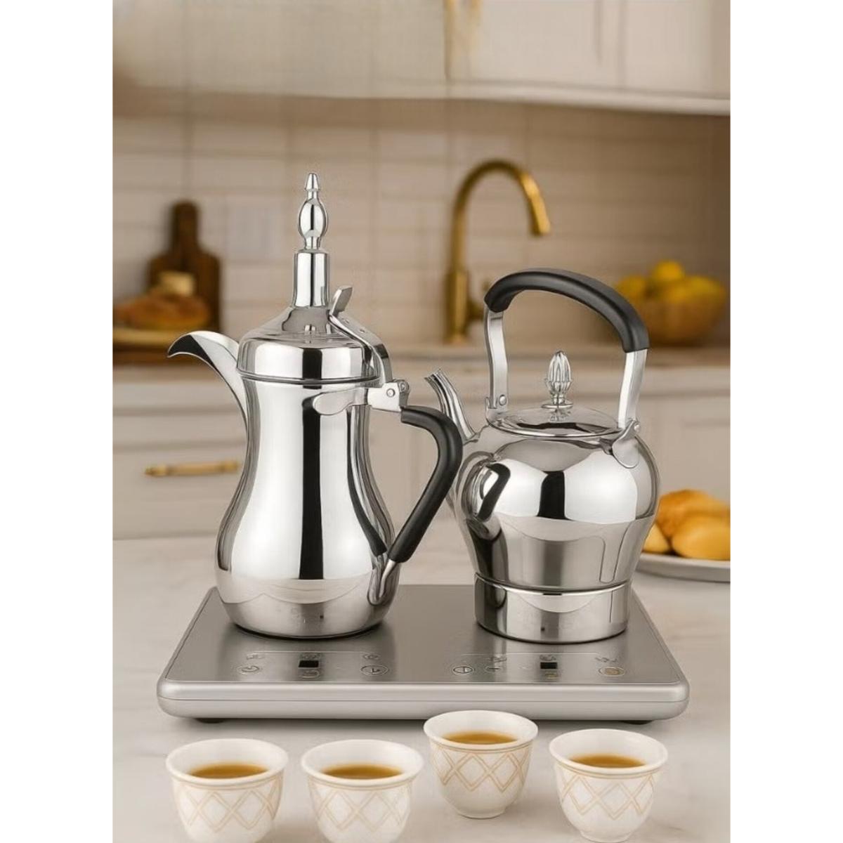 Stainless Steel Coffee Pot Set with 1L