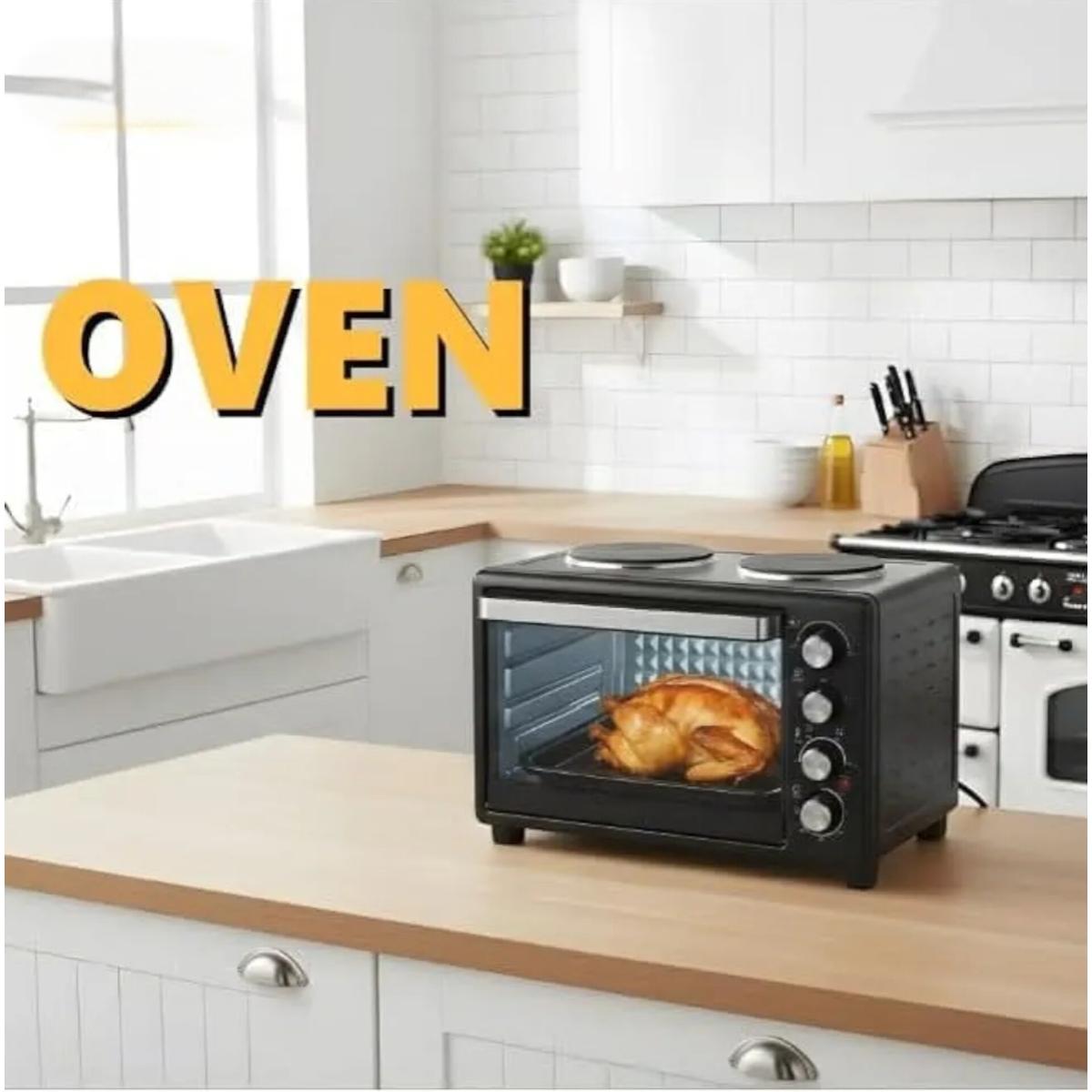 48L Electric Oven with Dual Hot Plates