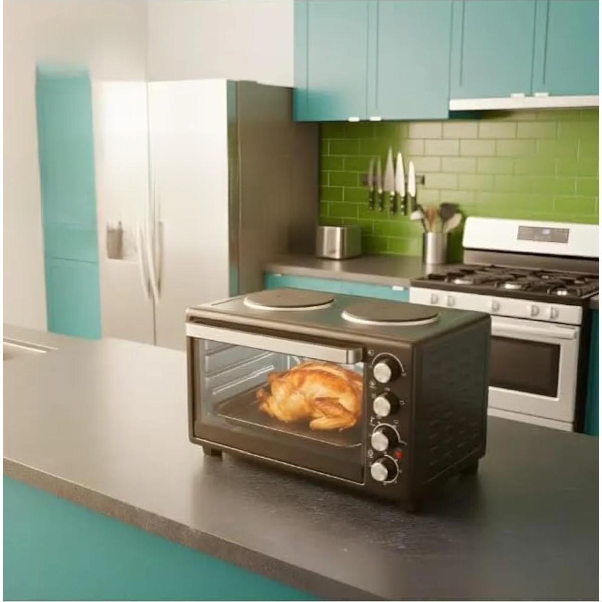 48L Electric Oven with Dual Hot Plates