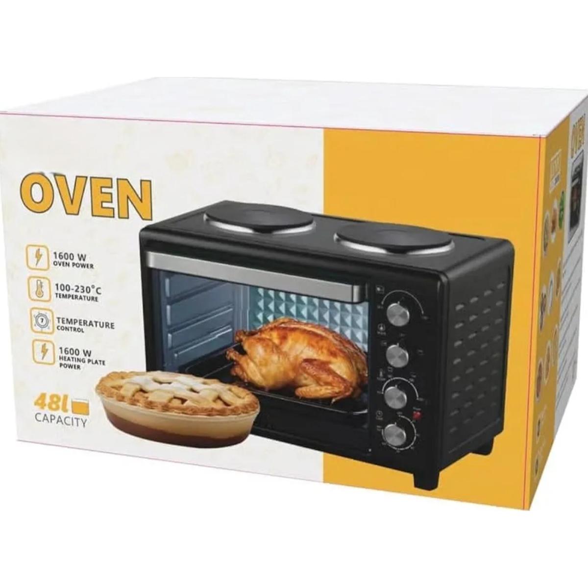 48L Electric Oven with Dual Hot Plates