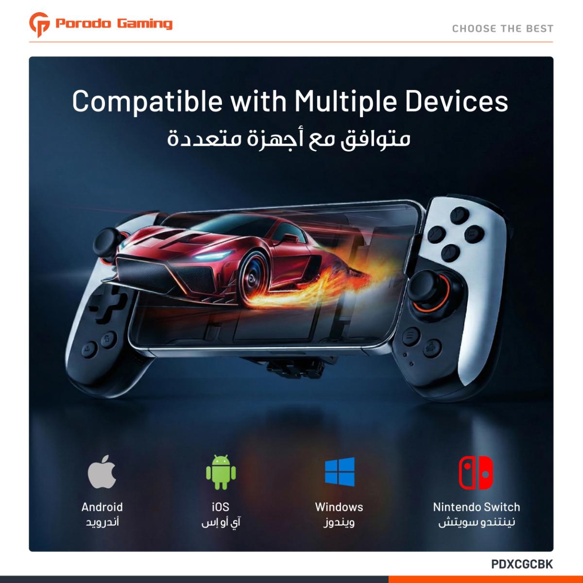 Porodo Chillcore Wireless Mobile Gaming Controller