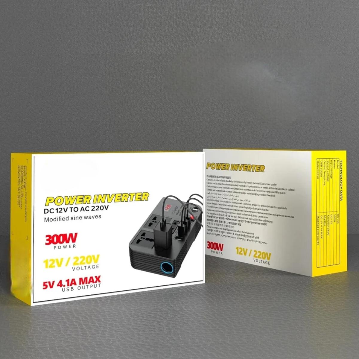 300W DC 12V to AC 220V Power Inverter