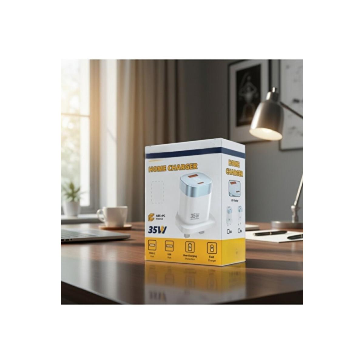 35W GaN Fast Charger USB-C & USB-A Dual Port