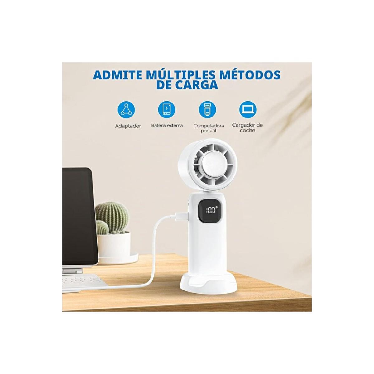 Portable Handheld Fan with 4000mAh Battery