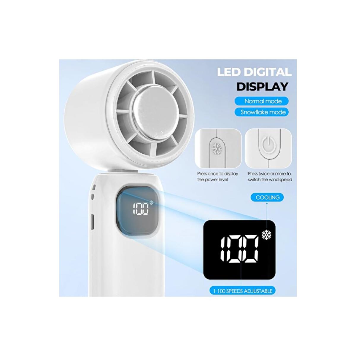 Portable Handheld Fan with 4000mAh Battery