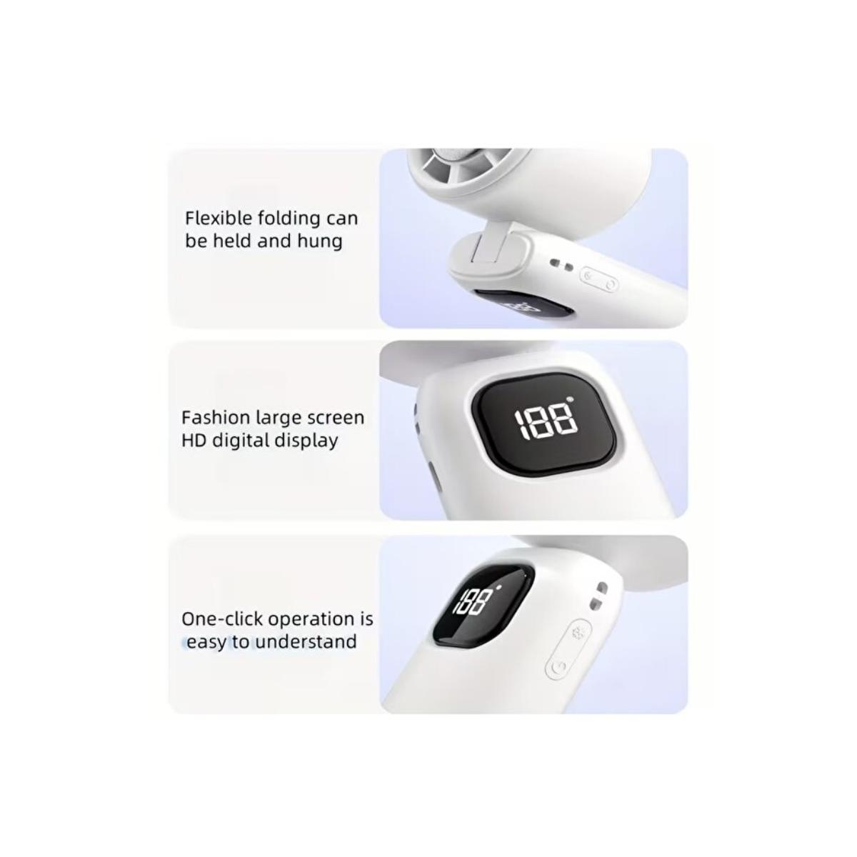 Portable Handheld Fan with 4000mAh Battery