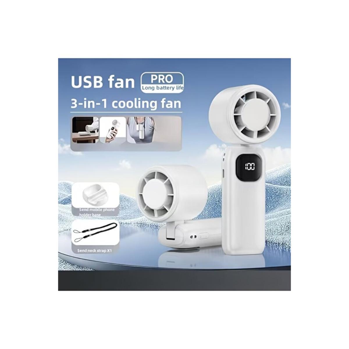 Portable Handheld Fan with 4000mAh Battery