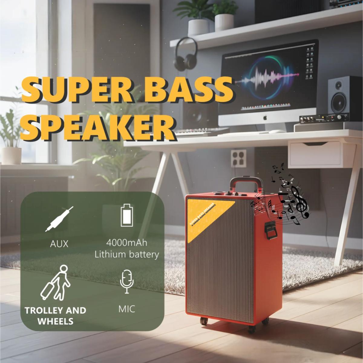 Portable Super Bass Trolley Speaker