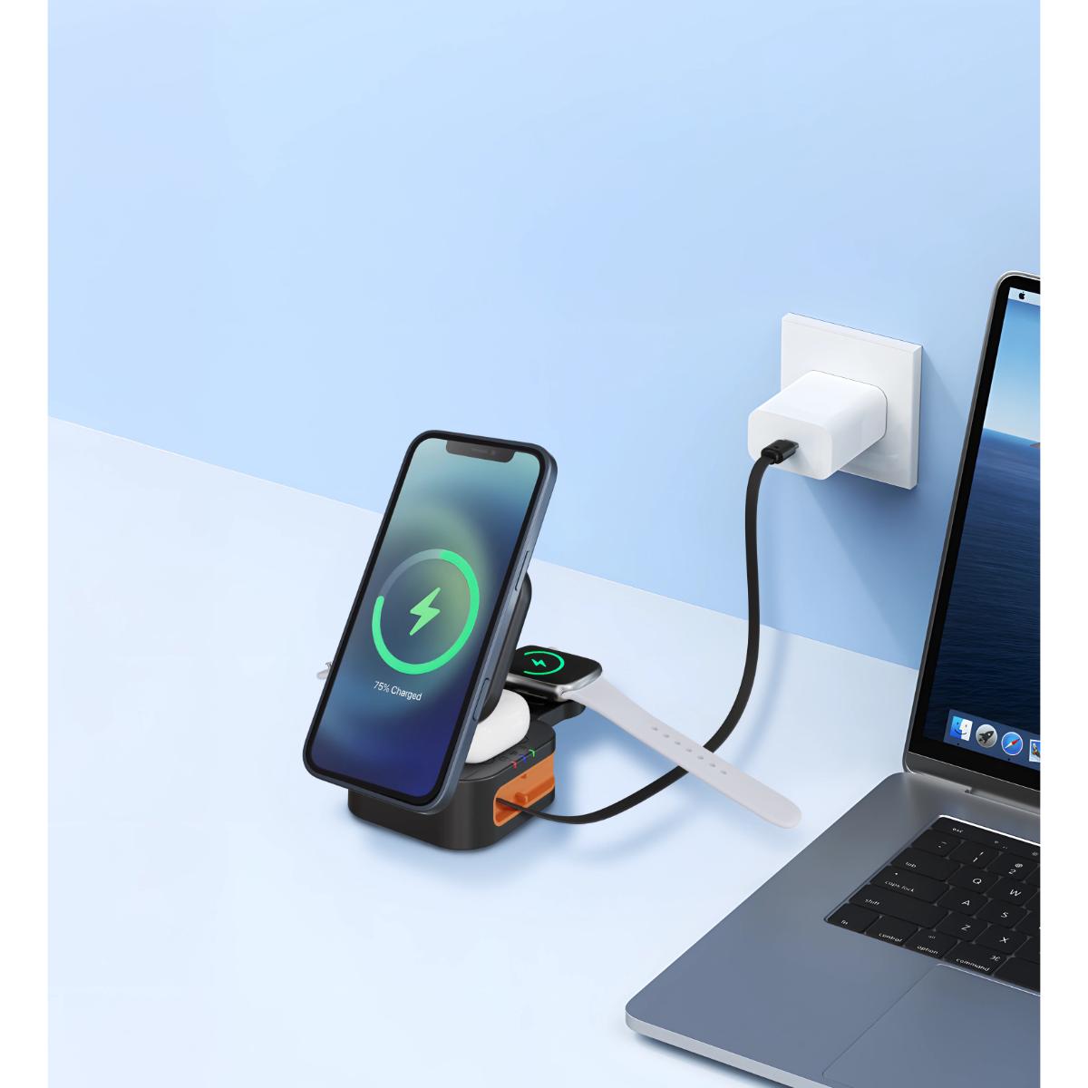 "Porodo Pocket-Sized Folding Wireless Charger "