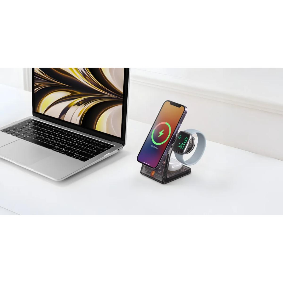 Porodo Transparent Shell Wireless Charging Stand