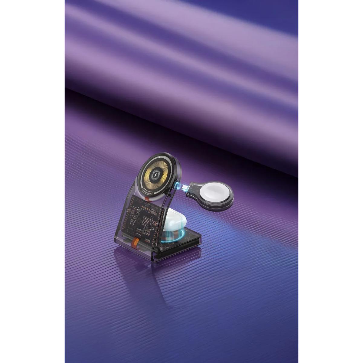 Porodo Transparent Shell Wireless Charging Stand