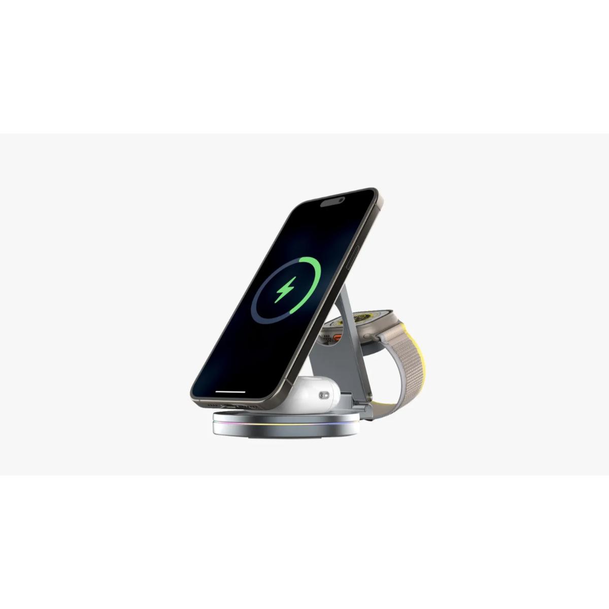 3-in-1 Rotating Wireless Charger
