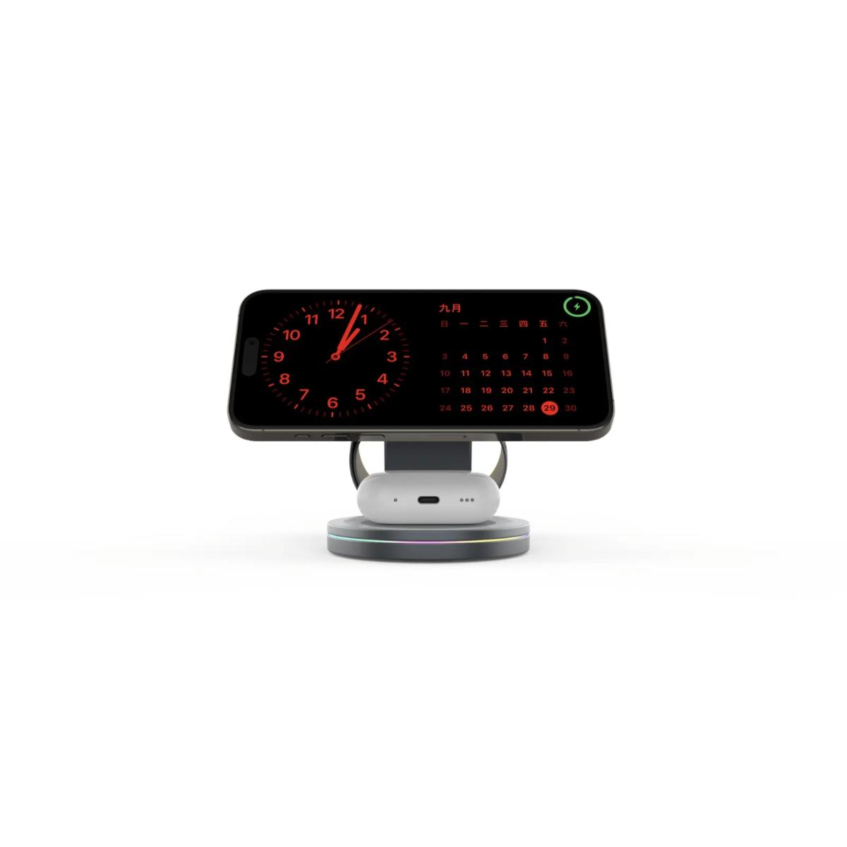3-in-1 Rotating Wireless Charger