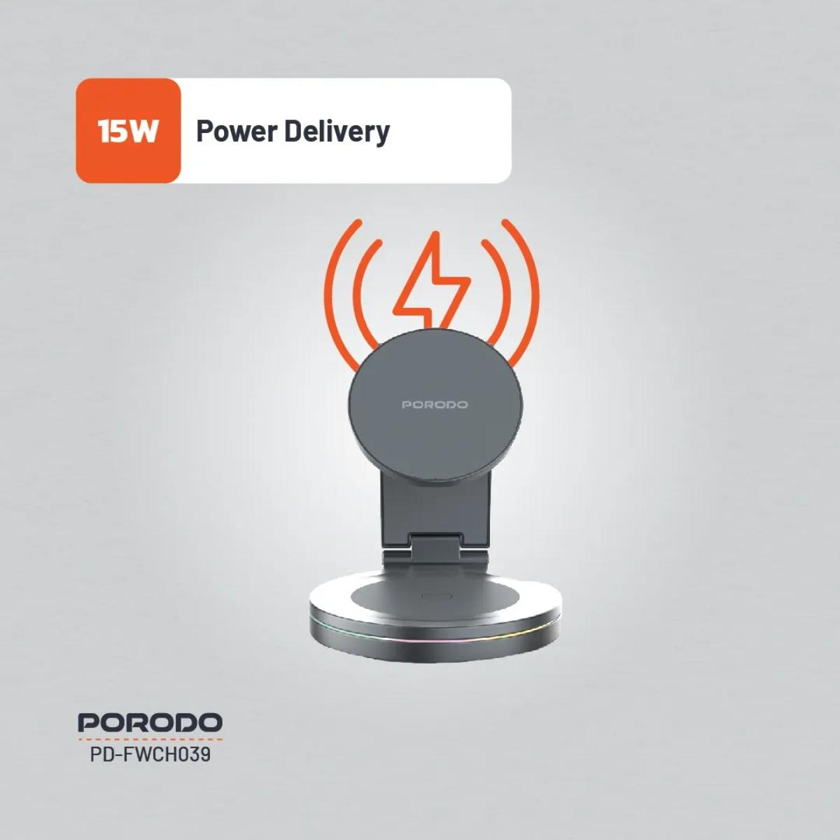 3-in-1 Rotating Wireless Charger