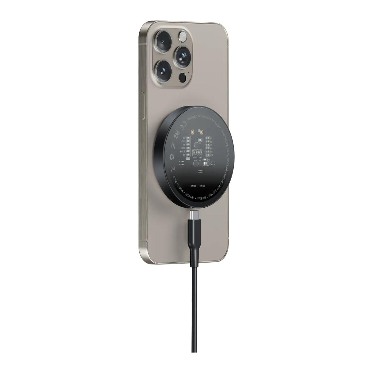 Transparent 15W Magnetic Charging Cable