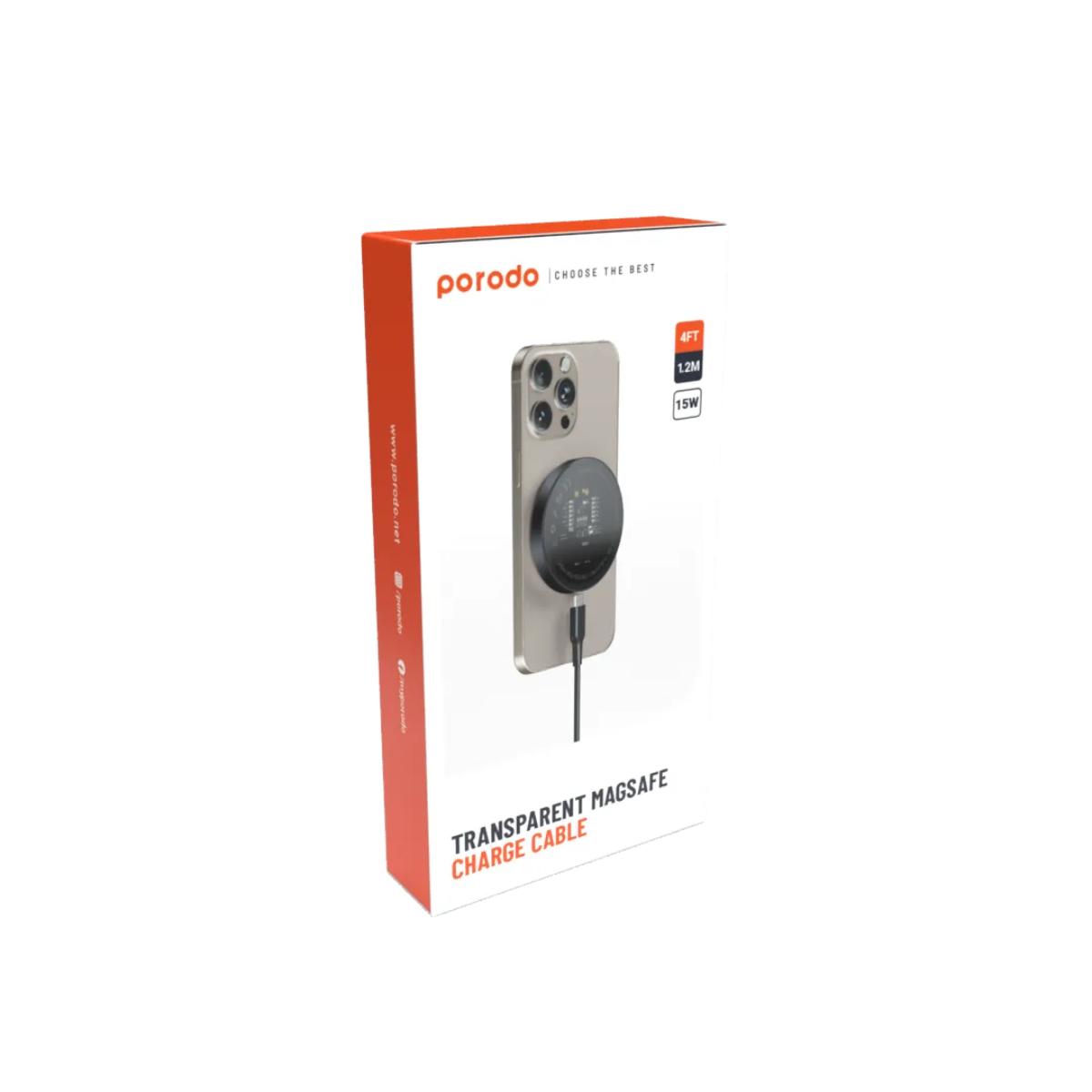 Transparent 15W Magnetic Charging Cable