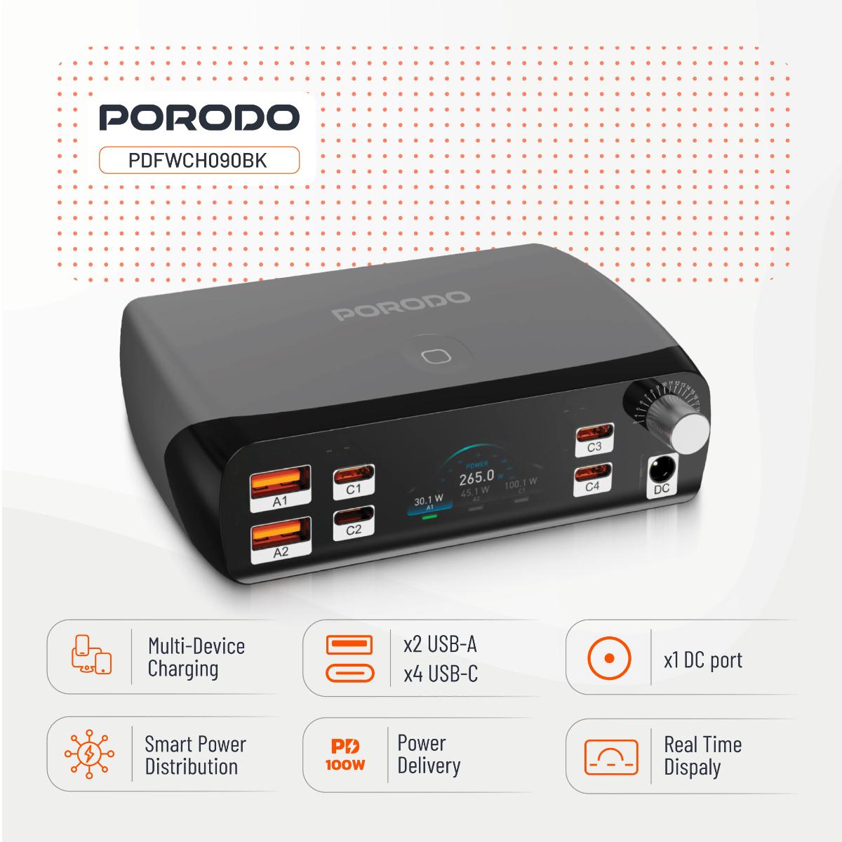 Porodo PowerGate Smart Charging Station