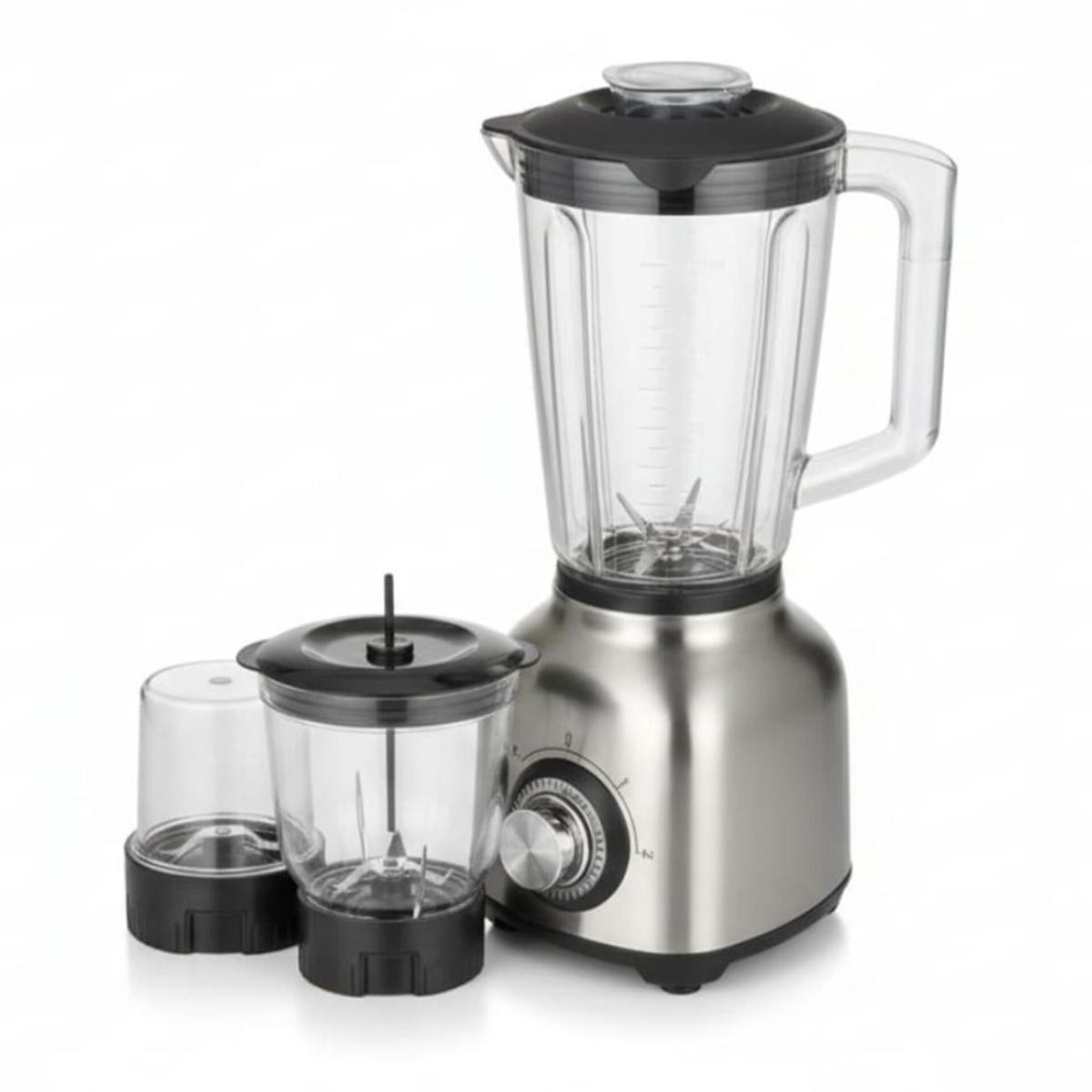 3-in-1 Multi-Speed Stainless Steel Blender