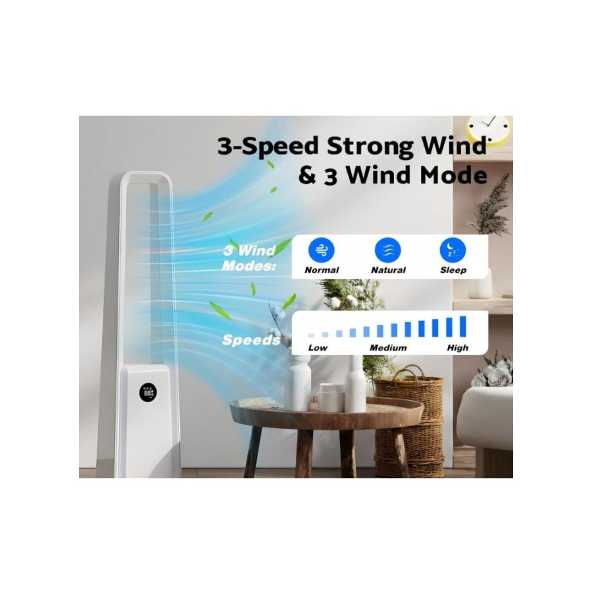 80W Bladeless Tower Fan