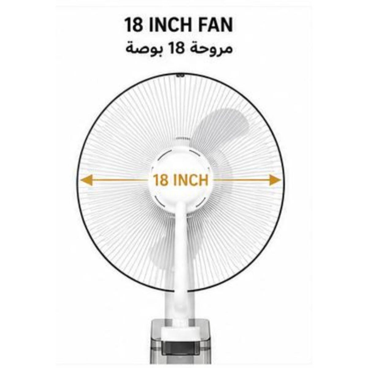 18-Inch Rechargeable Ultrasonic Mist Spray Fan